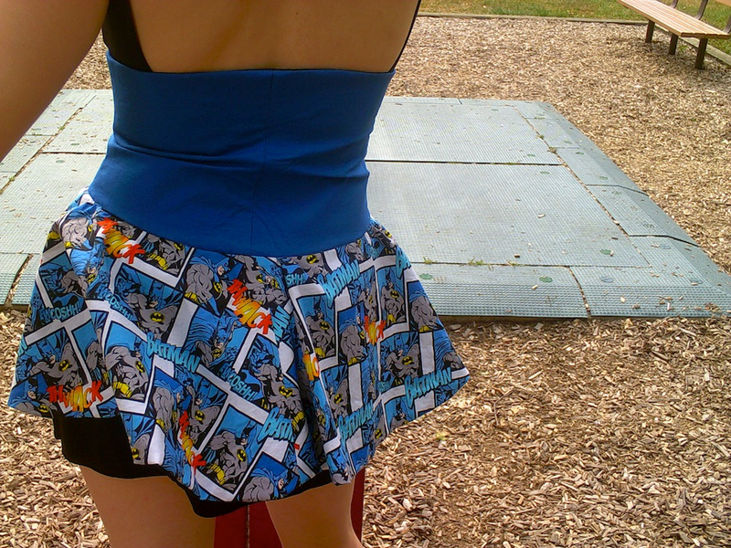 Illustration for article titled This Batman Skirt Makes Your Usual Nerd Clothing Go Up In Flames From Embarrassment